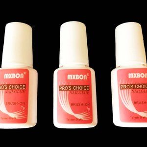 3 Nail Glue Brush 21g Artificial Acrylic Fake False Manicure Press On Nail Tips